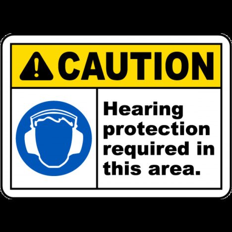 Hearing Protection Required Sign