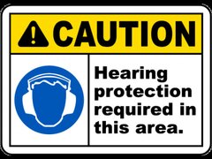 Hearing Protection Required Sign